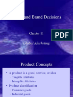 Product and Brand Decisions: Global Marketing