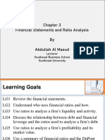 Ch 3 Financial Statements and Ratio Analysis