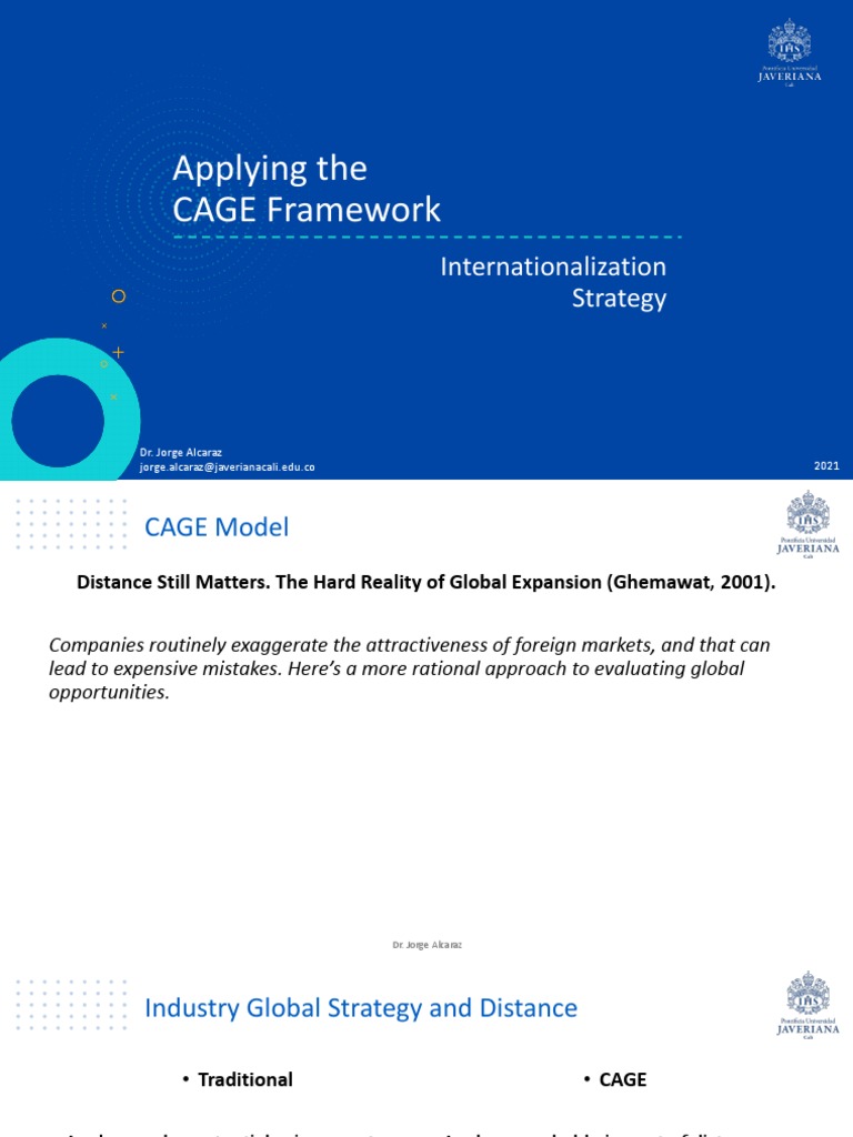 CAGE Model | PDF | Internationalization | Economics