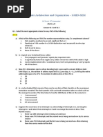 Computer Architecture and Organization - I-Mid-Sem: Btech3 Semester