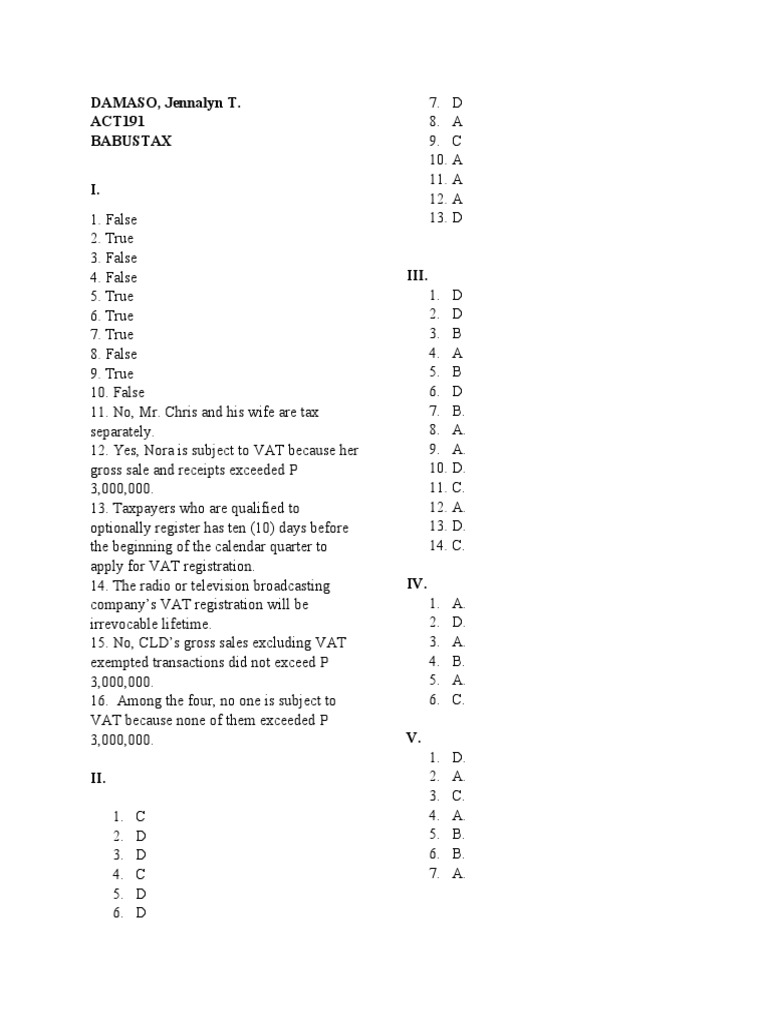 VAT Registration and Tax Assessment Guide | PDF | Value Added Tax ...