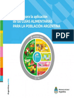 Guias Alimentarias para La Poblacion Argentina Manual de Aplicacion 0