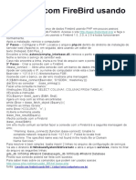 Conexão Com FireBird Usando PHP