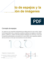 Concepto de Espejos y La Formación de Imágenes