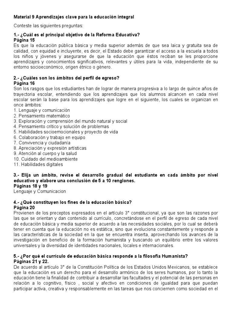 Aprendizajes Clave | PDF | Educación primaria | Educación de la primera ...