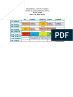 Horario clases 8vo básico modalidad virtual Guayaquil