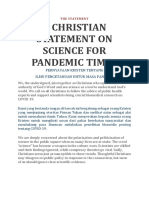 A Christian Statement On Science For Pandemic Times