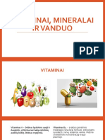 Vitaminai, Mineralai Ir Vanduo