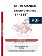Operation Manual SF 45 FST Englisch