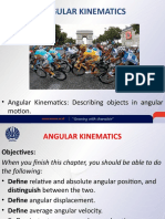 Angular Kinematics: Describing Objects in Angular Motion