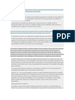 Aumento de Capital Con Un Aporte de Bienes Inmuebles