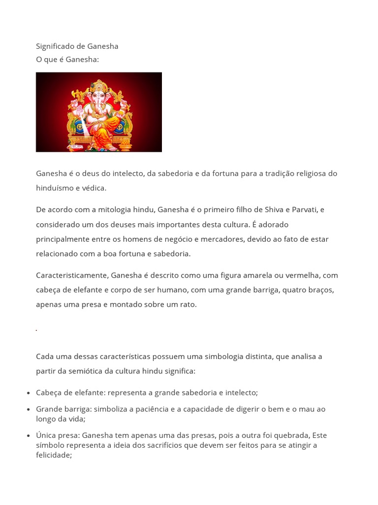 Significado de Ganesha | PDF | Religião e Espiritualidade, image size:768x1024