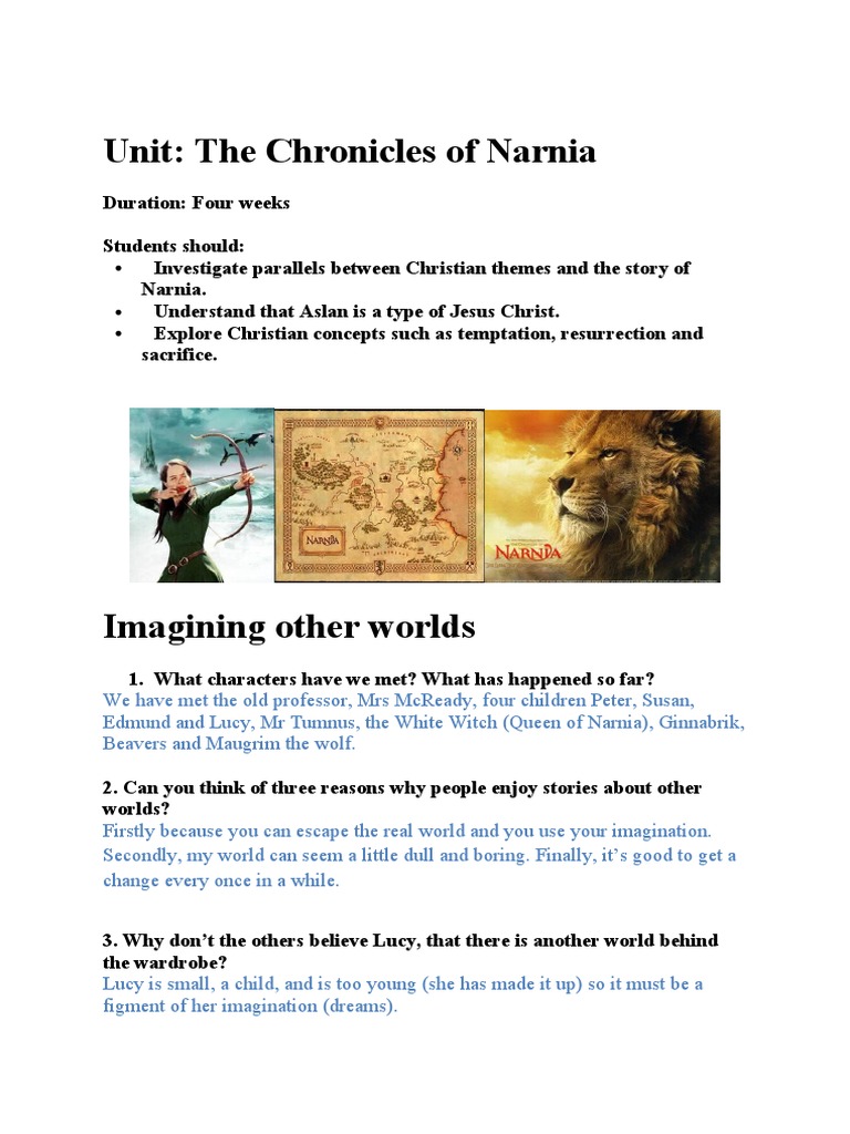 PDF) Discovering Aslan: High King above all Kings in Narnia