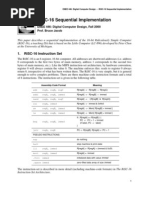 Risc-16 Sequential Implementation