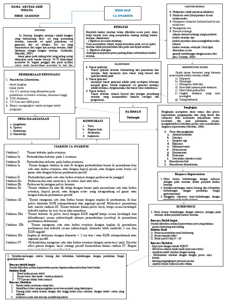Kanker Ovarium: Etiologi dan Penatalaksanaan | PDF