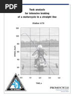 Task Analysis For Intensive Braking of A Motorcycle in A Straight Line