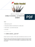 Como Seleccion Un Cable Coaxial