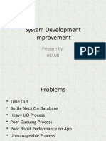 System Development Improvement: Prepare By: Helmi
