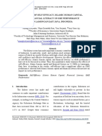 The Effects of Self-Efficacy, Islamic Human Capital, and Financial Literacy On Sme Performance in Lamongan East Java, Indonesia