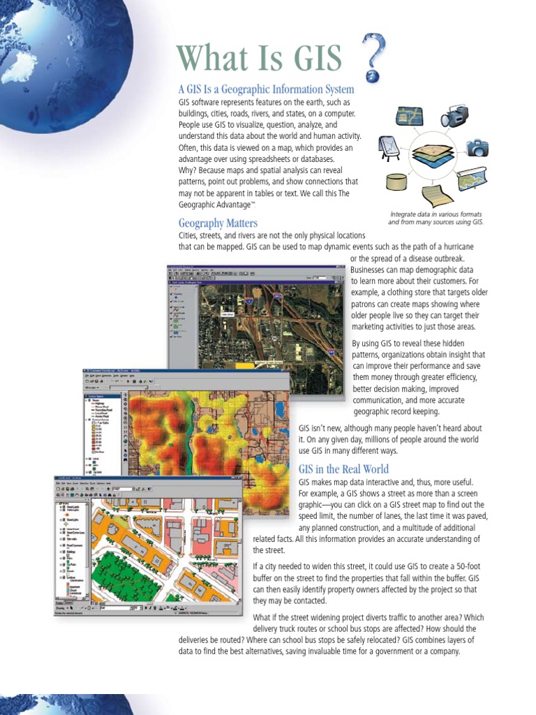What Is Gis | PDF | Geographic Information System | Map