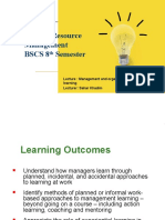 Human Resource Management Bscs 8 Semester: Lecture: Management and Organizational Learning Lecturer: Sahar Khadim