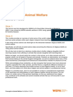 M27 LN Religion and Animal Welfare