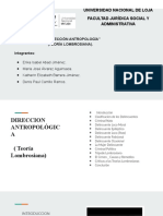 "La Direcciòn Antropologìa" (Teoría Lombrosiana) .