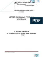 Metode Pelaksanaan Puskesmas Guntung Payung