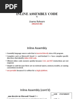 Inline Assembly Code