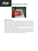 Lockout Tagout Procedures