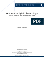 Automotive Hybrid Technology Status, Function and Development Tools