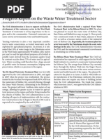 Progress Report on the Waste Water Treatment Sector