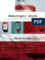 Hemorragic Shock: Prim - Mag.dušan Vlahović DR - Med. KO Za Anesteziologijo in Intenzivno Terapijo Operativnih Strok