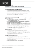 This Study Resource Was: Entrepreneurship Chapter 10 - Getting Financing or Funding