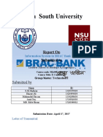 North South University: Report On Submitted To