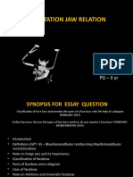 Orientation Jaw Relation