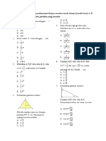 Soal Perbandingan Trigonometri