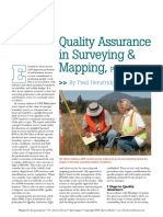 Quality Assurance in Surveying & Mapping,: Qa/Qc