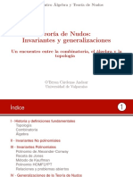 Teoria de Nudos Algebra Combinatoria Topologia