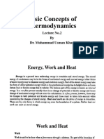 Basic Concepts of Thermodynamics: Lecture No.2 by Dr. Muhammad Usman Khan