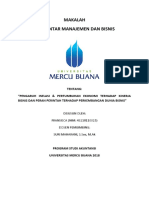 Makalah Pengaruh Inflasi & Pertumbuhan Ekonomi Terhadap Kinerja Bisnis Dan Peran Perintah Terhadap Perkembangan Dunia Bisnis