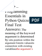 Pcap - Programming Essentials in Python Quizzes Final Test Answers