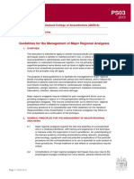 Ps03 2013 Guidelines For The Management of Major Regional Analgesia