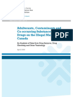 CCSA CCENDU Adulterants Contaminants Co Occurring Substances in Drugs Canada Report 2020 en