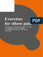 Elbow Pain Exercise Sheet