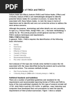 Basic Concepts of FMEA and FMECA