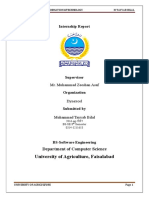 Tayyab Bilal Internship Report