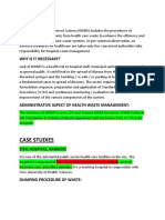 Hospital Waste Management Procedures