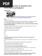 conhecimentos pedagógicos