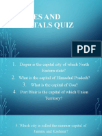 States and Capital Quiz - 3 To 5